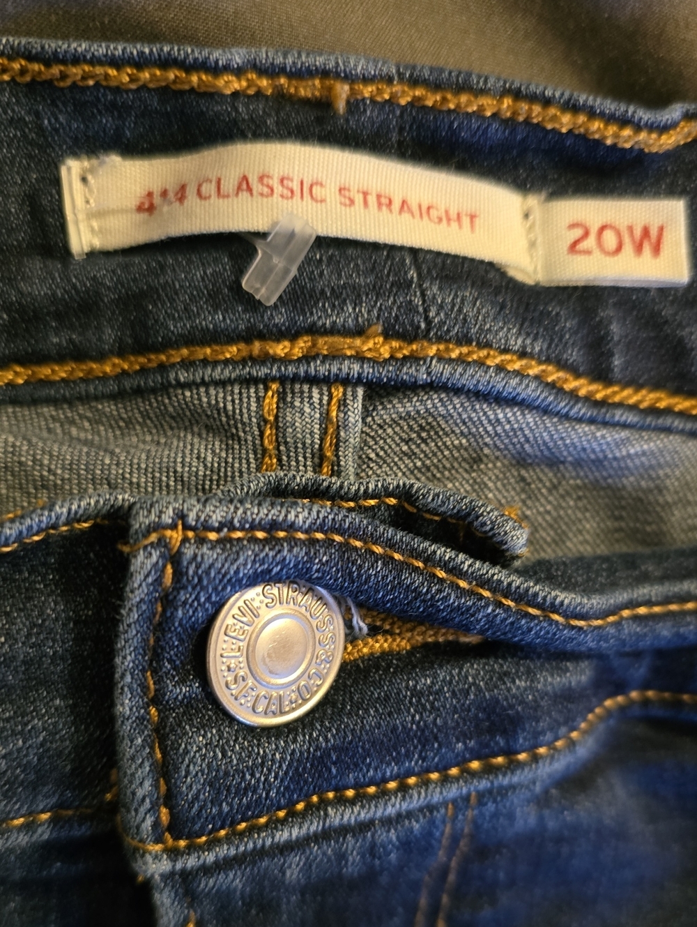 Levi's 414 Jeans Women's Size 20W Blue Classic Straight-Leg Jeans Levis 414